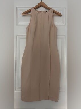 Marciano Guess Sleeveless Sheath Midi Bodycon Dress, Beige/ Nude, Size M